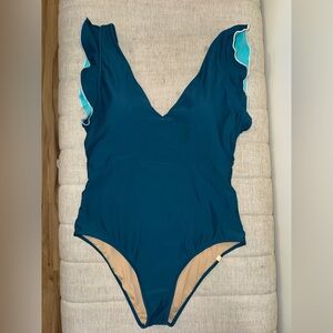 Summersalt One Piece in Teal and Aqua
